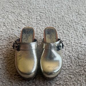 Juicy Couture Silver Mules